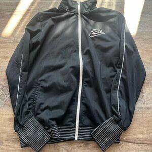 Nike Black Jacket with White Accents